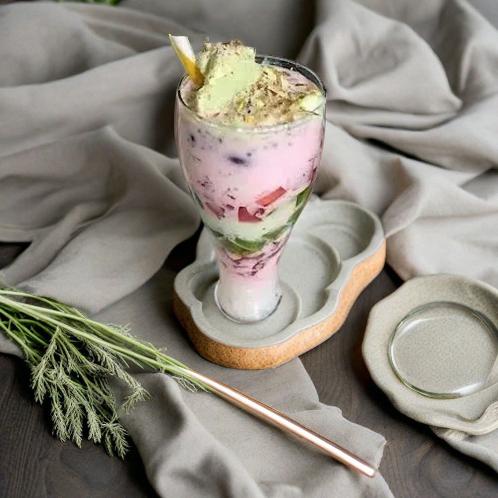 Ice Strawberry Matcha Latte